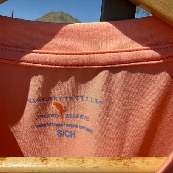 ⬇️💲Margaritaville NWTUPF 50 Coral Long Sleeve Shirt - Picture 3 of 9
